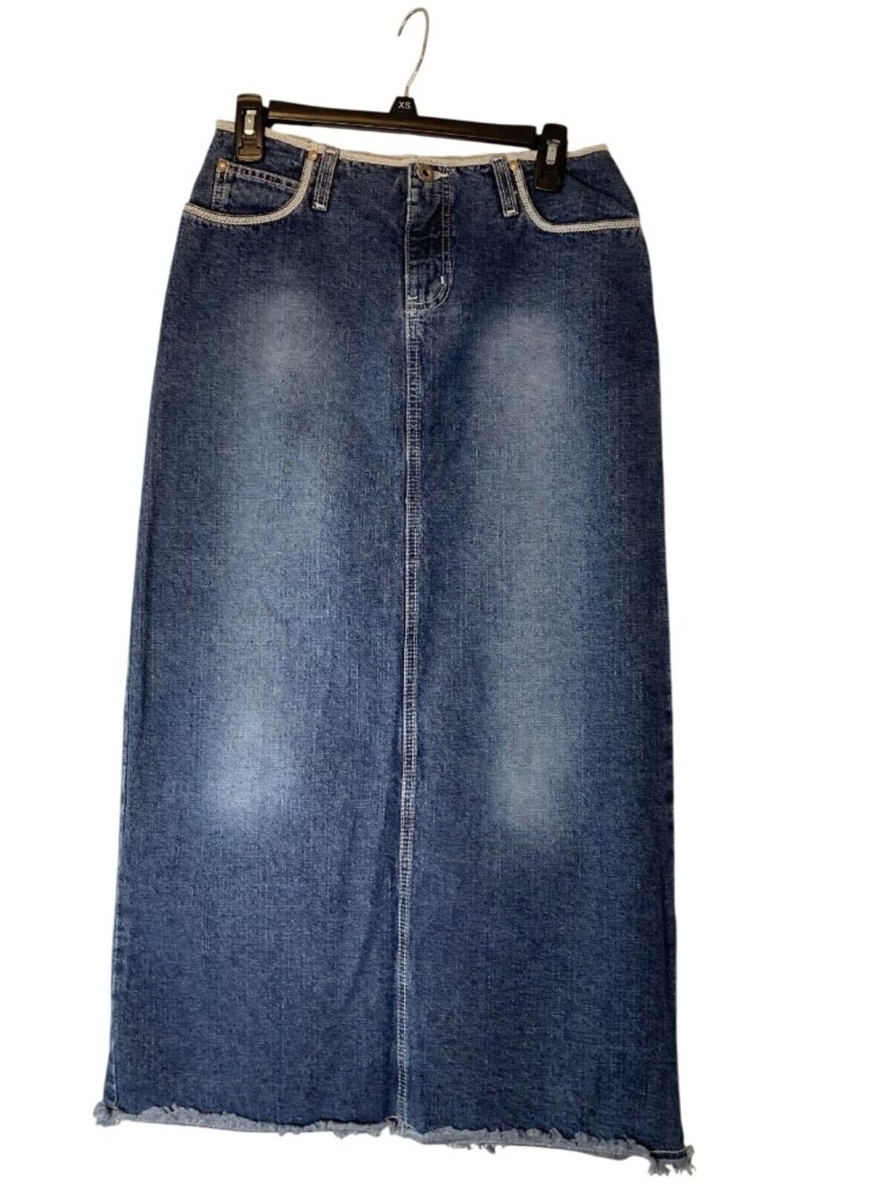 Hydraulic Womens Juniors Sz 5 6 Long Denim Skirt Modest